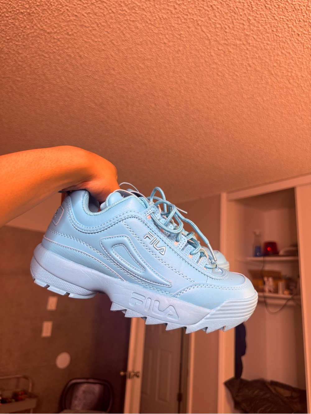 Fila Light Blue Chunky Sneakers